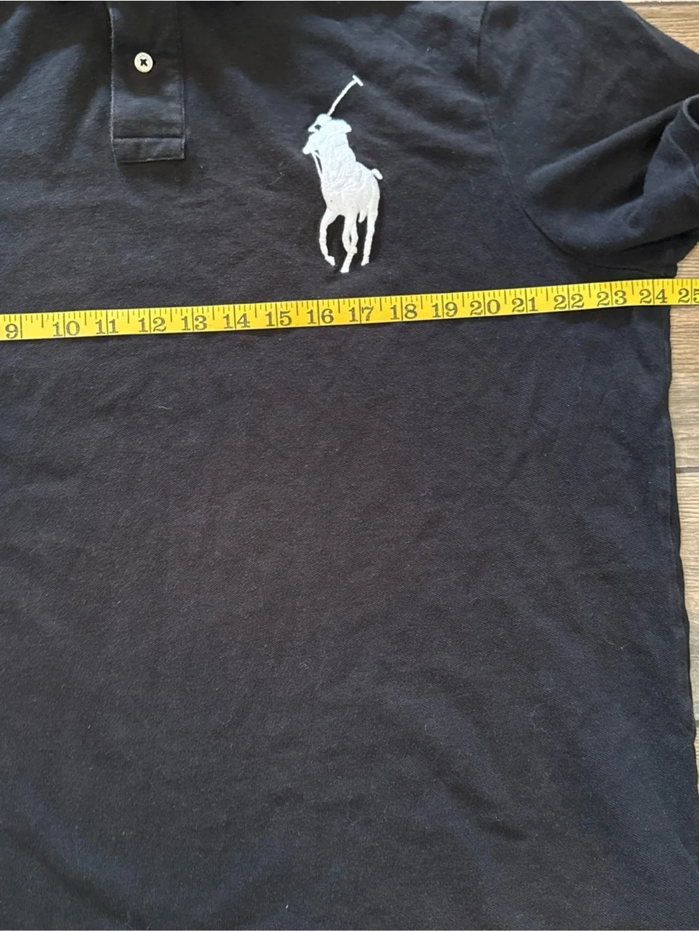 Polo Ralph Lauren Polo Shirt Men XL Big Pony BLACK Custom Fit Short Sleeve